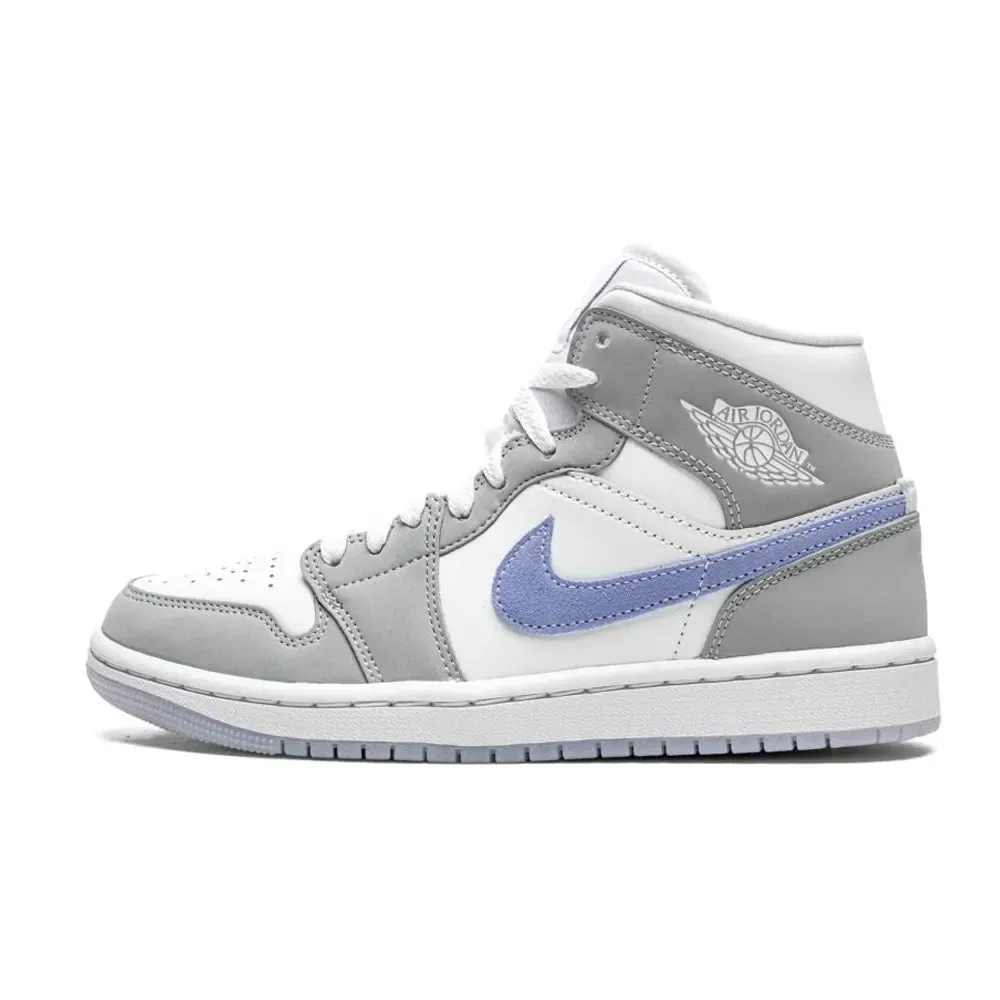 Air Jordan 1 Mid Wolf Grey-Aluminum